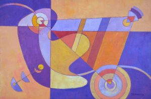 509 -Four Corners, $650  (Acrylic on d'Arches 300lb Cold Press Paper)