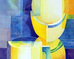 496 - Three Minute Egg, Espresso and Timer, $650 (Watercolor, 18.5" x 13.5")