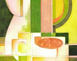 497 - Irish Breakfast Tea 2, $275 (Watercolor, 10.5" x 7")