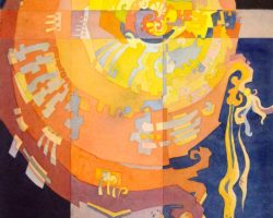 506 - Spiral Gyre #2, $650 (Watercolor,21 x 15)