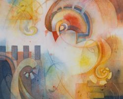 520 - Key of E,$350 (Watercolor, 8.25" x 11.5")