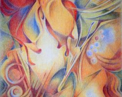 101 - Butterfly Duet, $250 (Colored Pencil, 11" x 15")