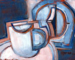 491 - Espresso Time-R, $175 (Acrylic, 6.5" x 9.5")