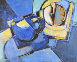 501 - Espresso Time-R #2, $450 (Acrylic 10" x 14")