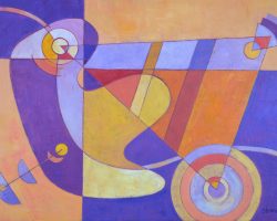 509 -Four Corners, $650 (Acrylic on d'Arches 300lb Cold Press Paper)