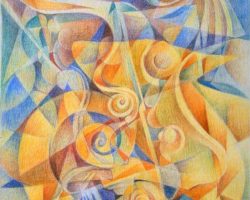 96 - Chameleon, $250 (Colored Pencil, 11" x 15")